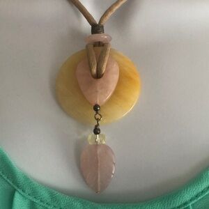 Rope and Stones Necklace OS